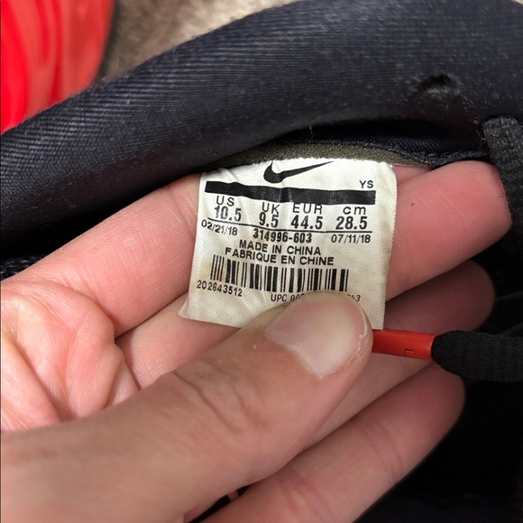 Nike Air Foamposite One “Habanero Red” 314996-603 Men’s Size 10.5 Black Red - Picture 6 of 10